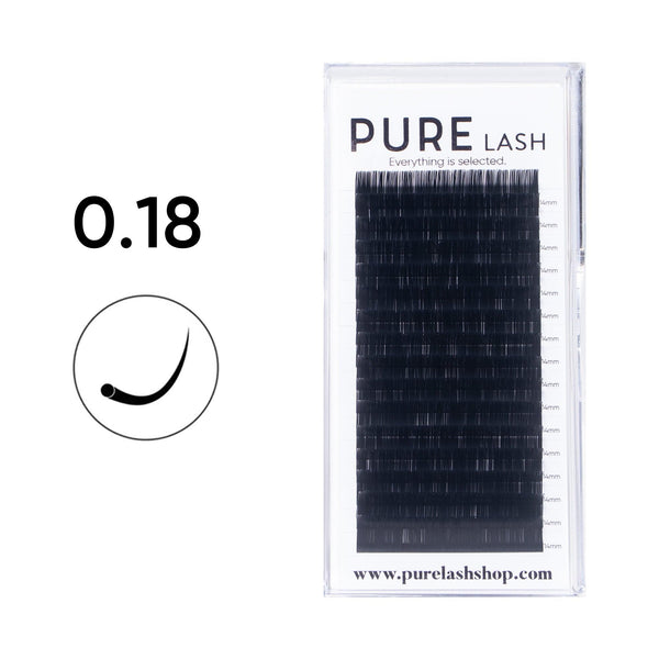 0.18MM CLASSIC LASH EXTENSIONS(16 ROWS)