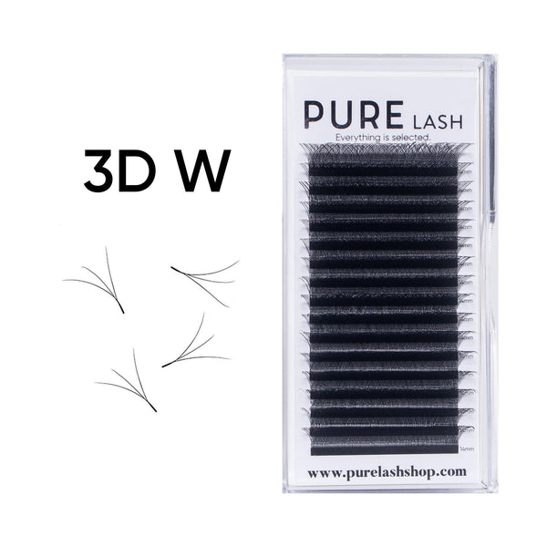 0.07MM W STYLE 3D PREMADE LASHES(16 ROWS)