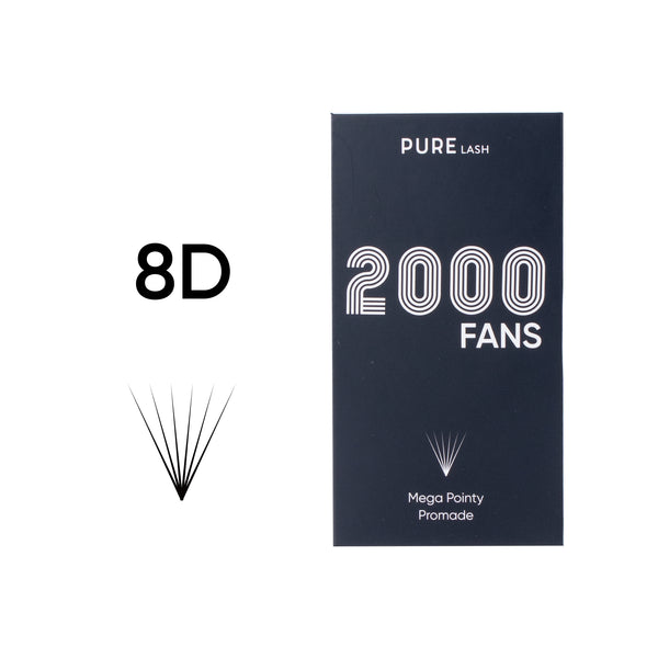 8D 0.05MM MEGA POINTY PROMADE FAN(2000FANS)