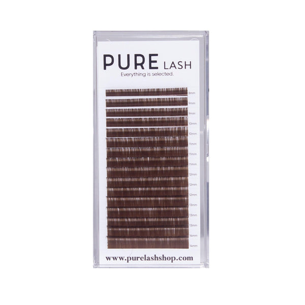 0.05MM DARK BROWN COLORFUL EYELASH EXTENSIONS(16 ROWS)