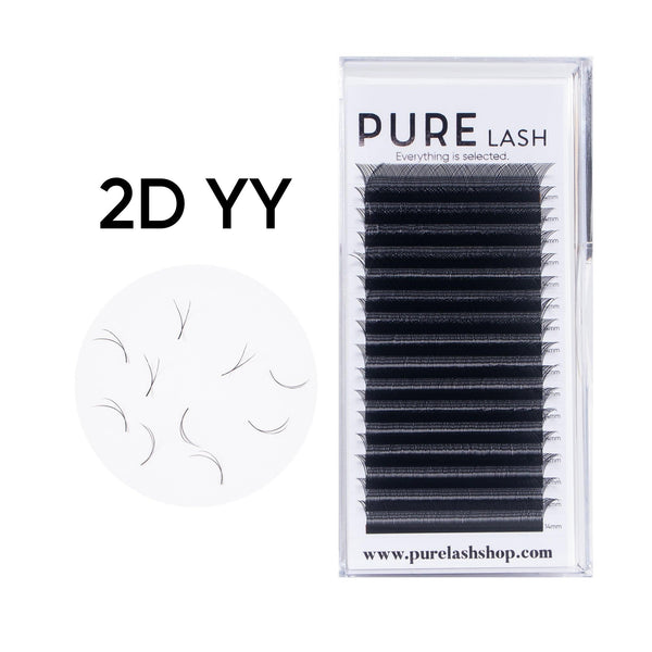 0.07MM YY STYLE PREMADE LASHES(16 ROWS)